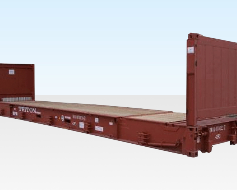 40FT X 8FT Gebrauchte Schiffscontainer Flat Rack