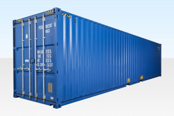 40 Fuß Hochwürfel-Container – Eine Reise (9 Fuß 6 Zoll hoch) | Blauer High Cube Versandcontainer